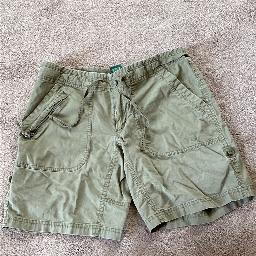 Men's Olive Green Casual Shorts